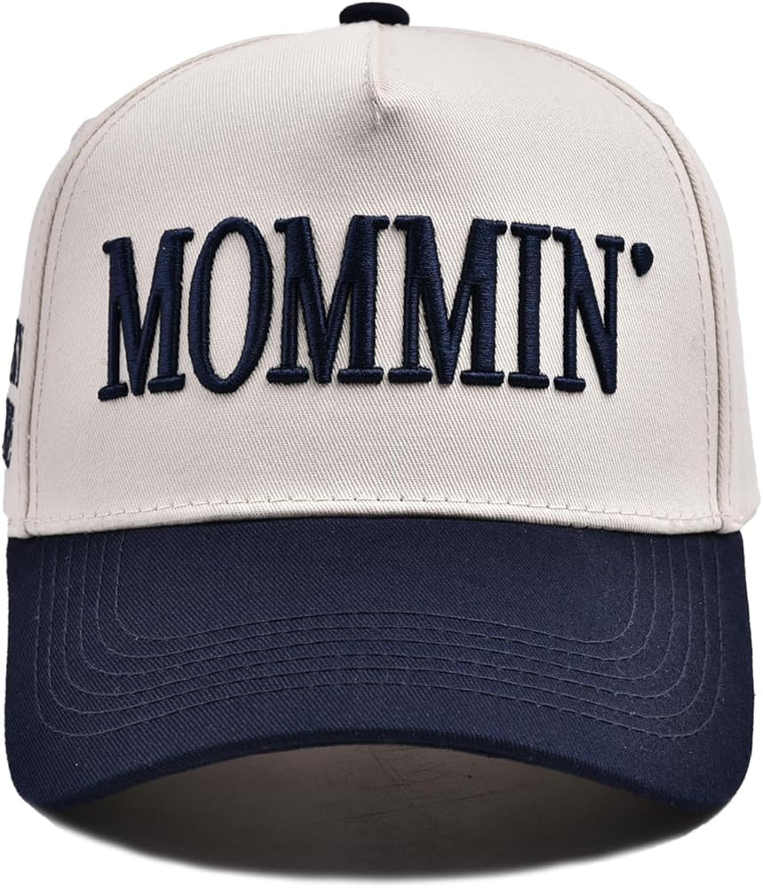 Womens Baseball Caps Casual Mommin Embroidery Letters Trucker Hat Adjustable Ponytail Baseball Ha... | Amazon (US)