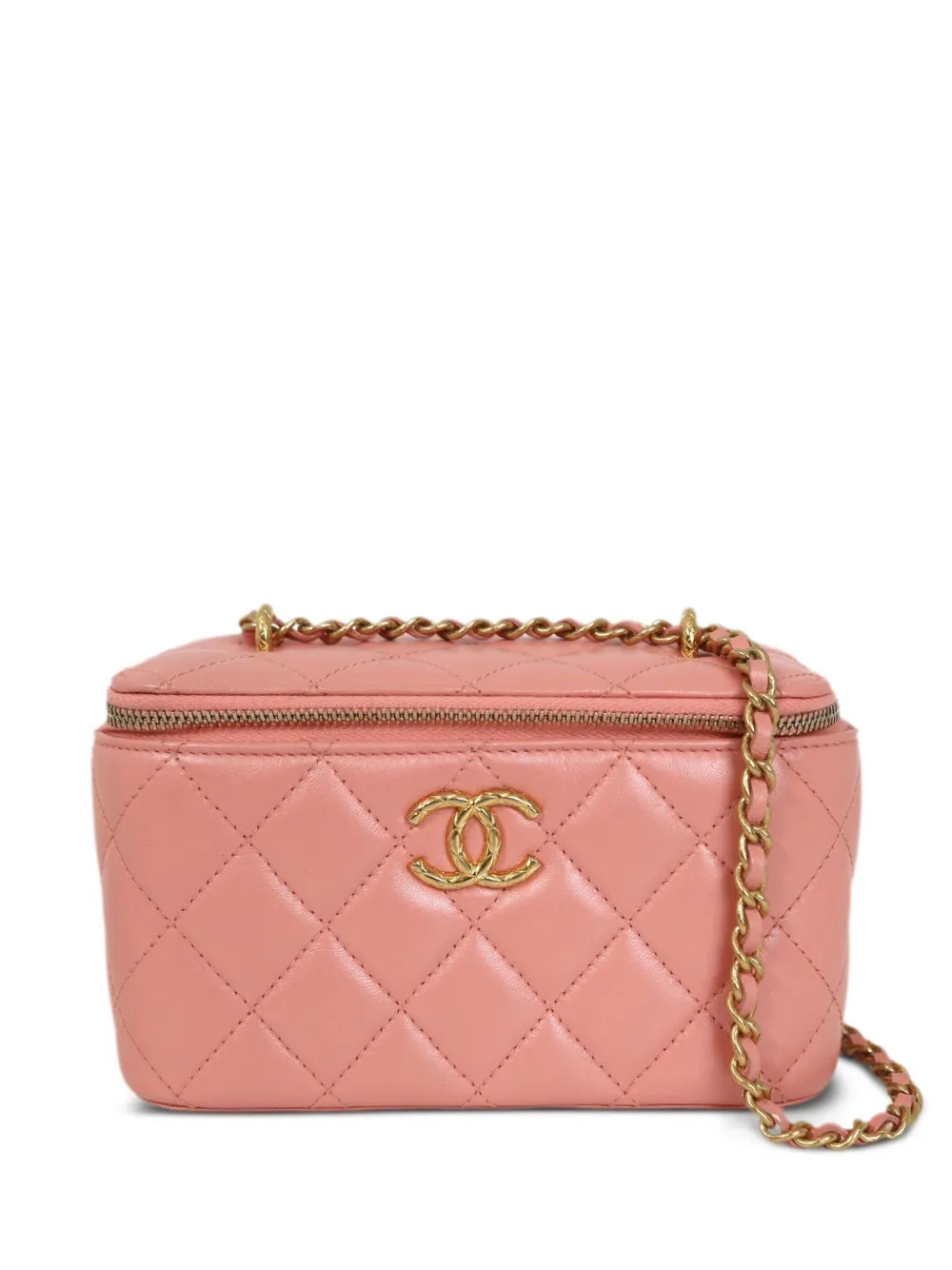 CHANEL Pre-Owned CC quilted handbag - Pink | Farfetch Global