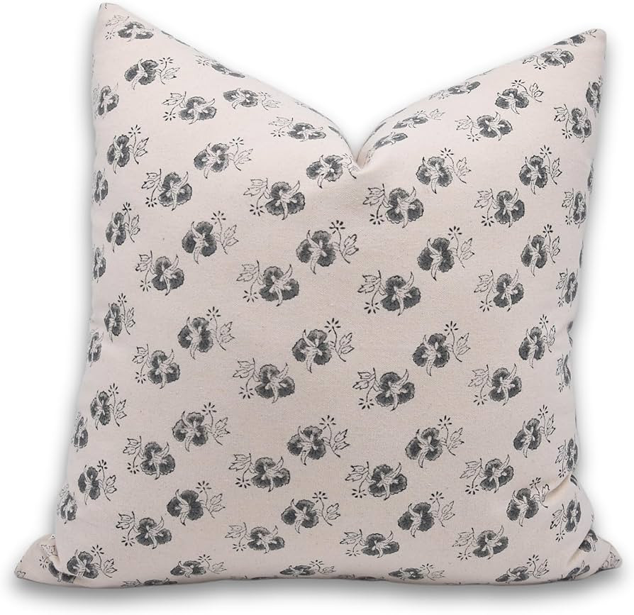 Block Print Duck Canvas Cotton Throw Pillowcase 18X18 Cushion Cover with Zipper, Fall Decoration ... | Amazon (US)