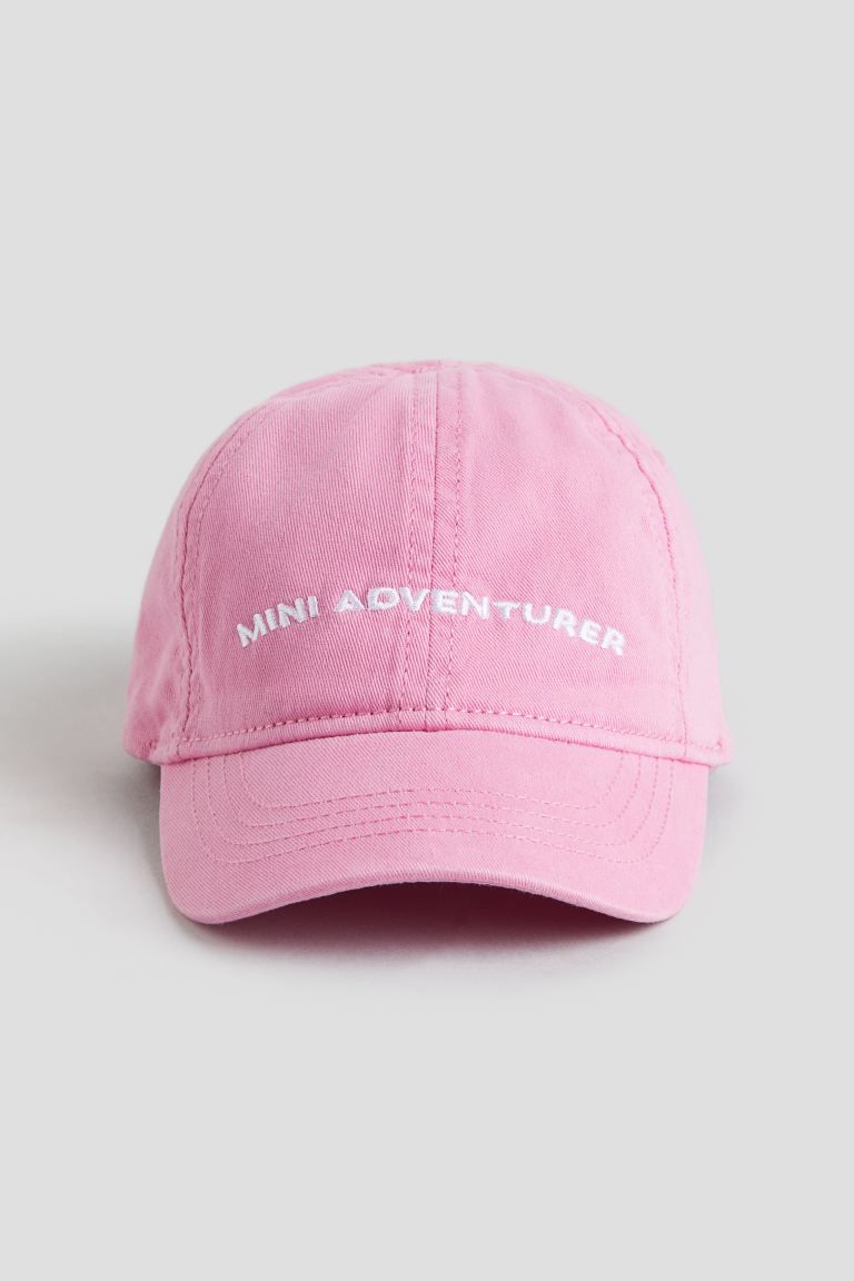 Cotton Cap - Pink/Mini Adventurer - Kids | H&M US | H&M (US + CA)