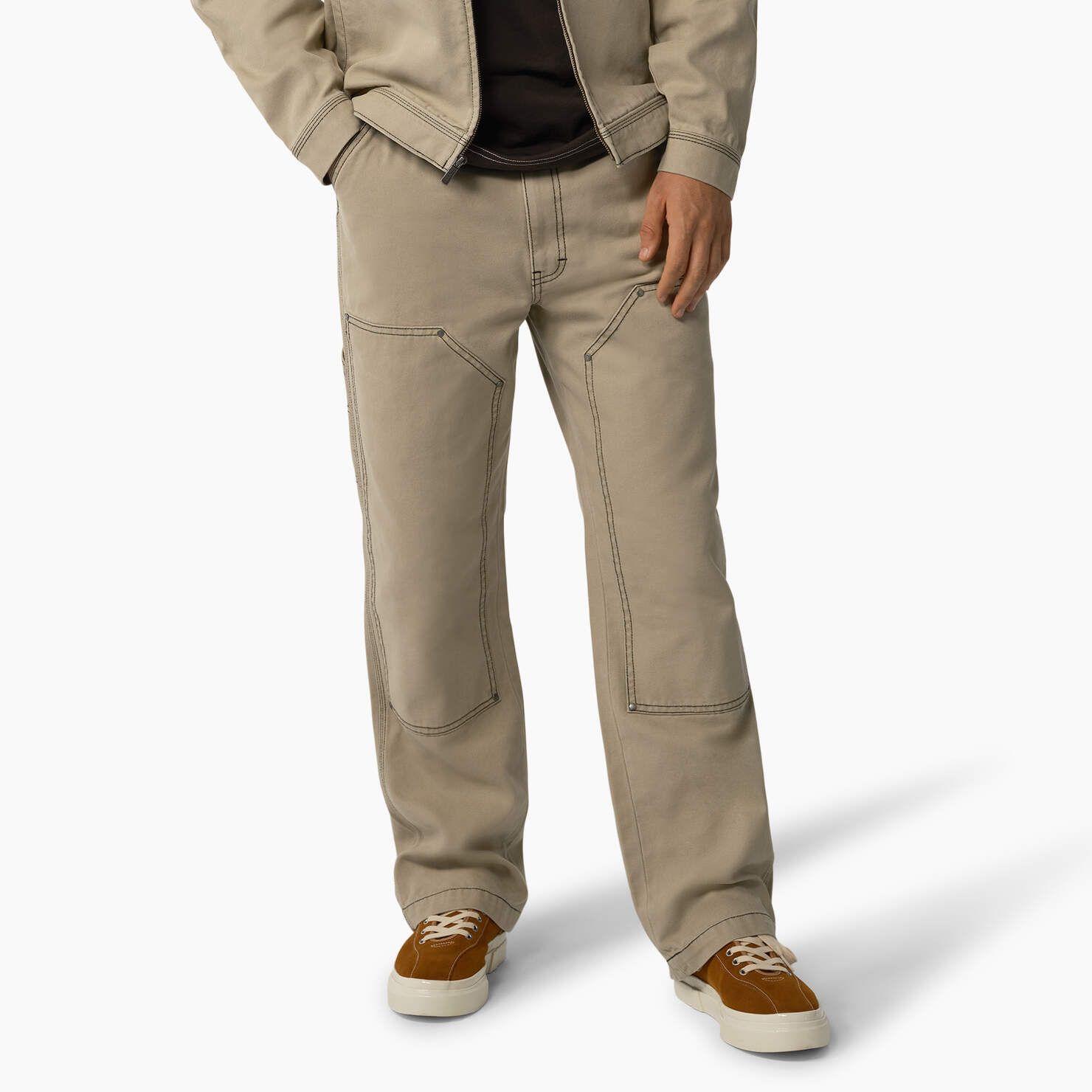 Relaxed Fit Contrast Stitch Double Knee Duck Pants - Dickies US | Dickies