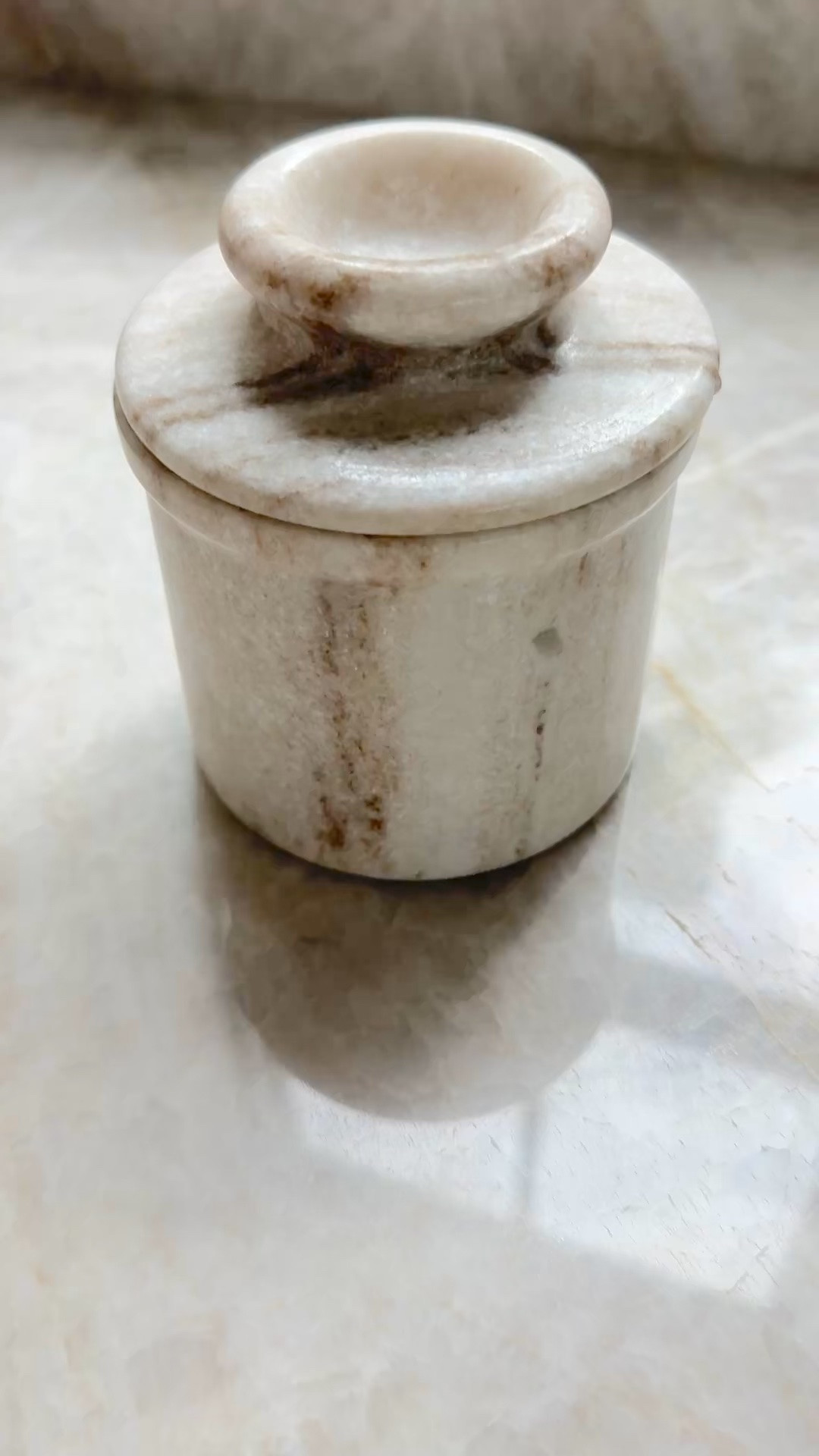 Butter keeper.  Love this marble 😻. Goes so well in a warmer kitchen.

#LTKHome
