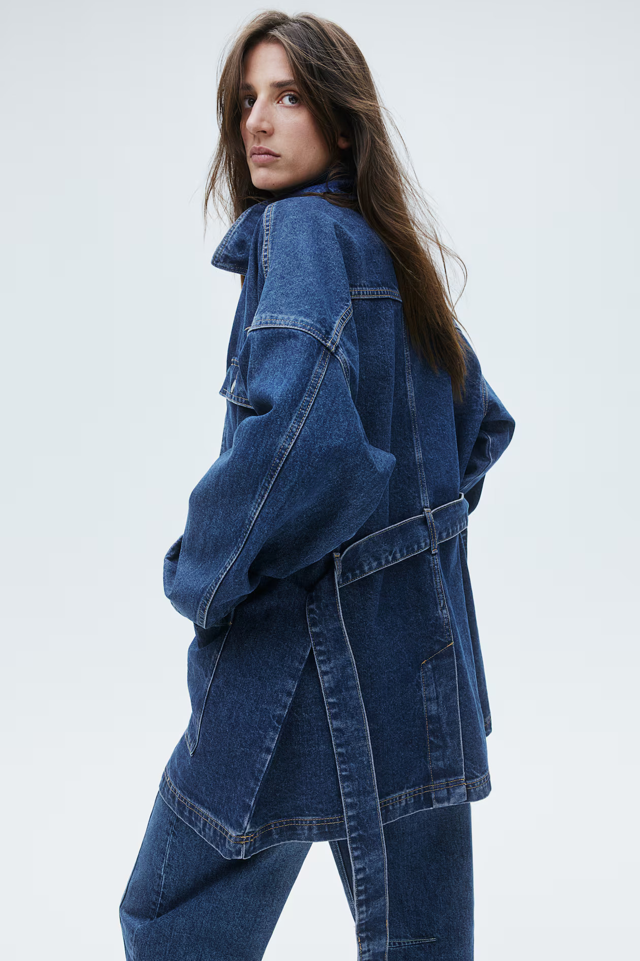 Tie-Belt Denim Jacket | H&M (US + CA)