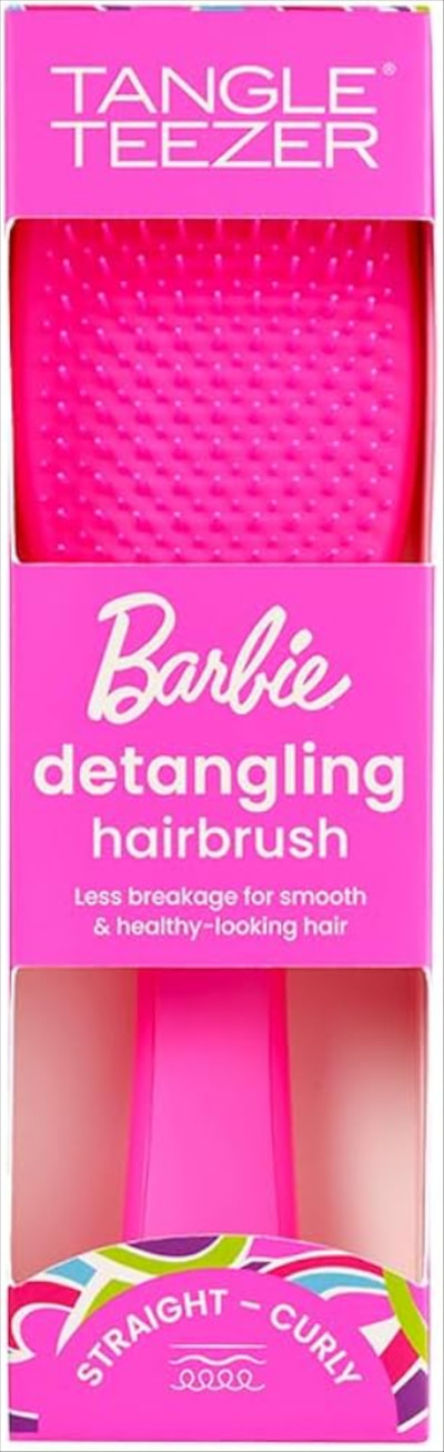 Tangle Teezer x Barbie The Ultimate Detangling Brush, Dry and Wet Hair Brush Detangler for All Ha...