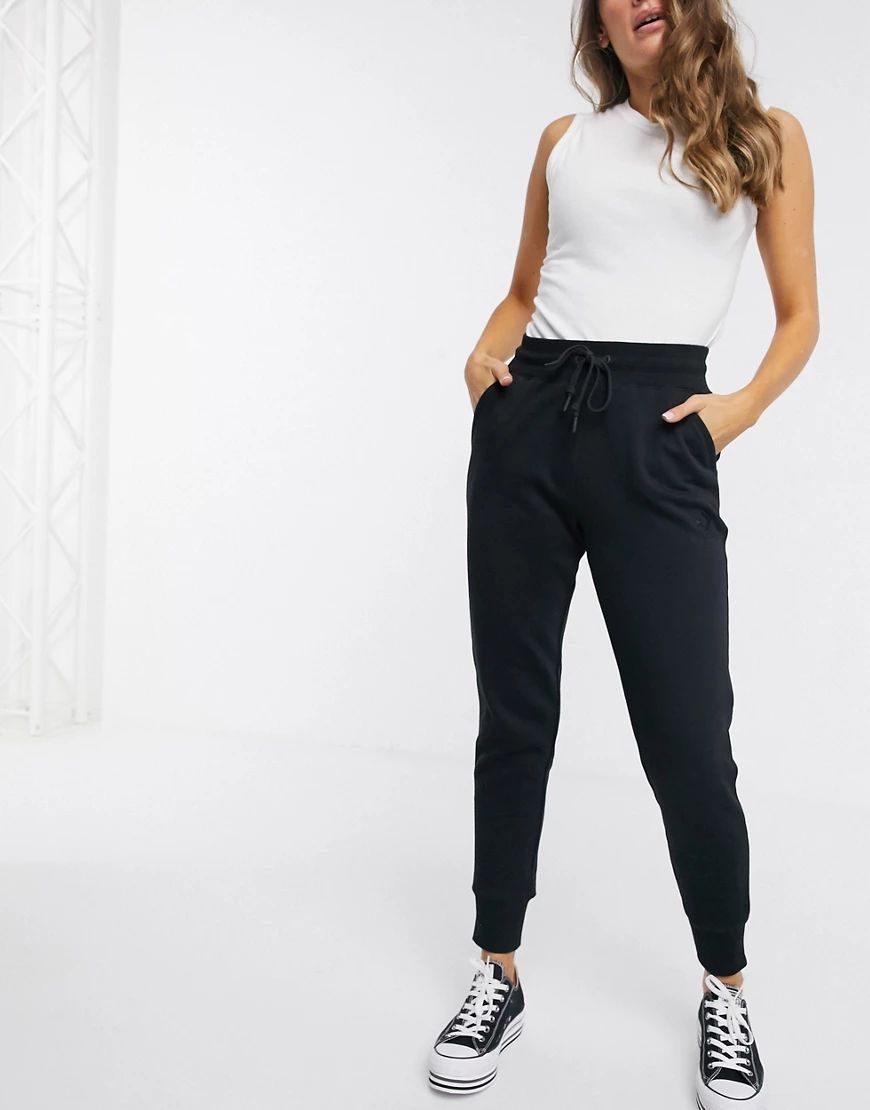 Convere High Waisted Slim Fit Black Joggers | ASOS (Global)