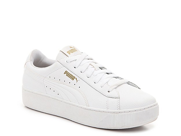 Puma Vikky Platform Sneaker - Women's - White | DSW