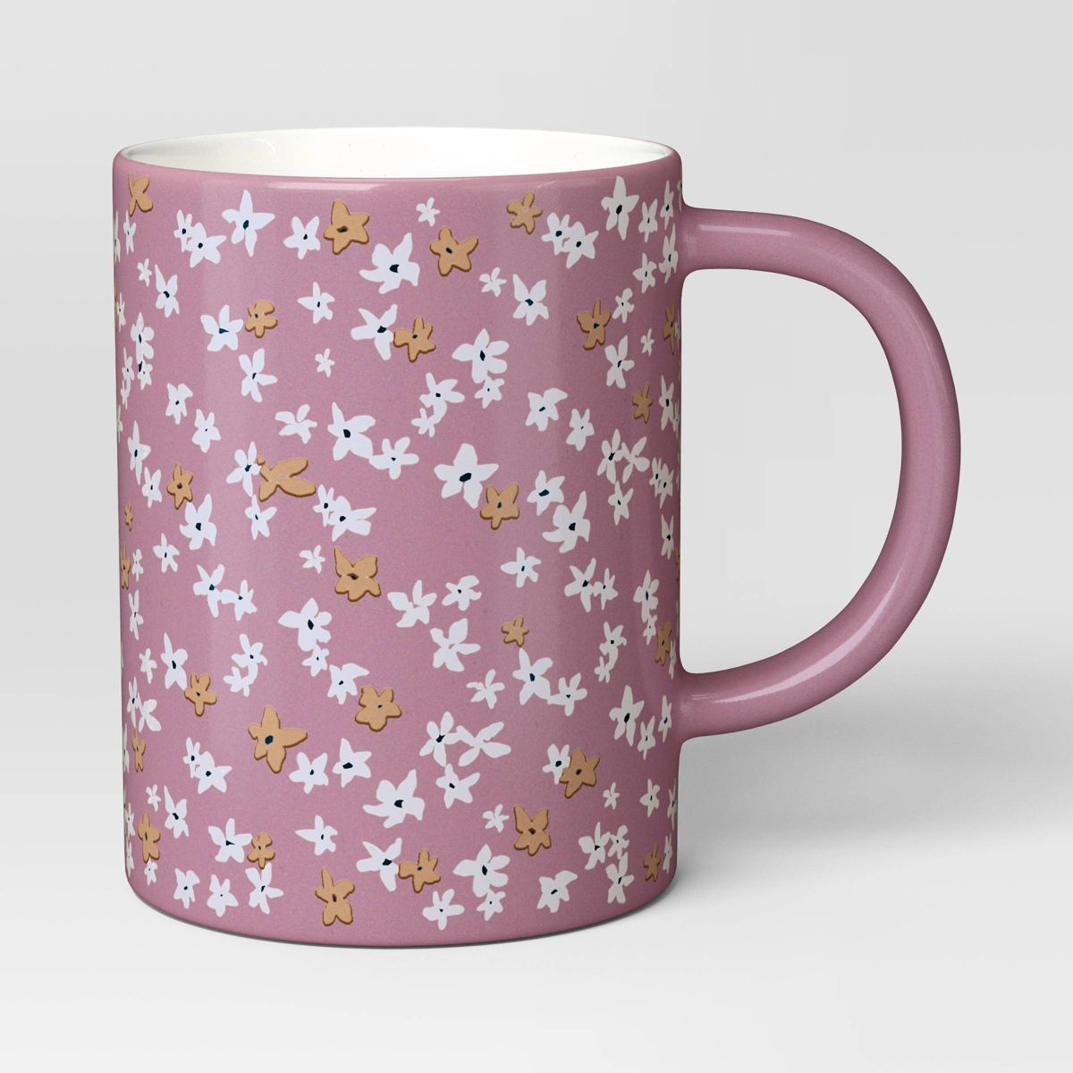 16oz Floral Stoneware Mug Pink - Room Essentials™ | Target