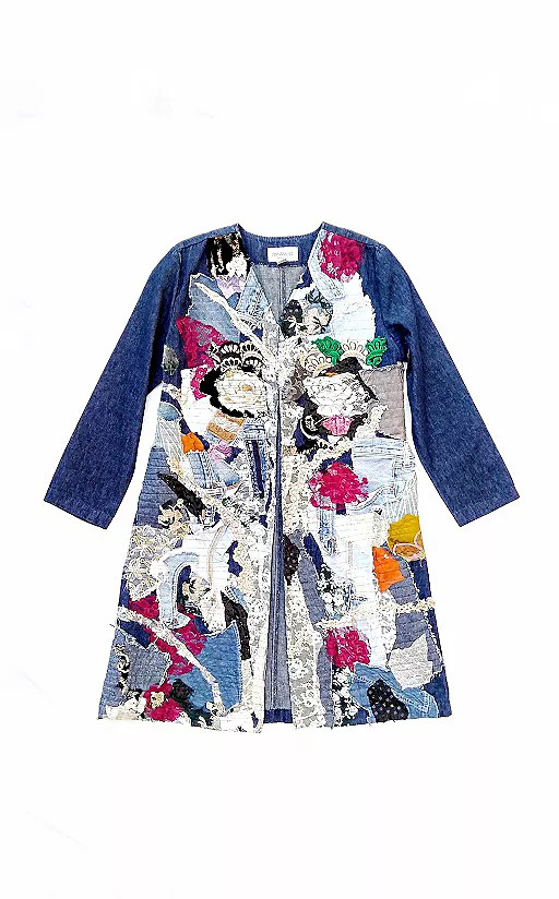 Vintage Levi's Patchwork Denim Coat Selected by Garbage Soup | Free People (Global - UK&FR Excluded)