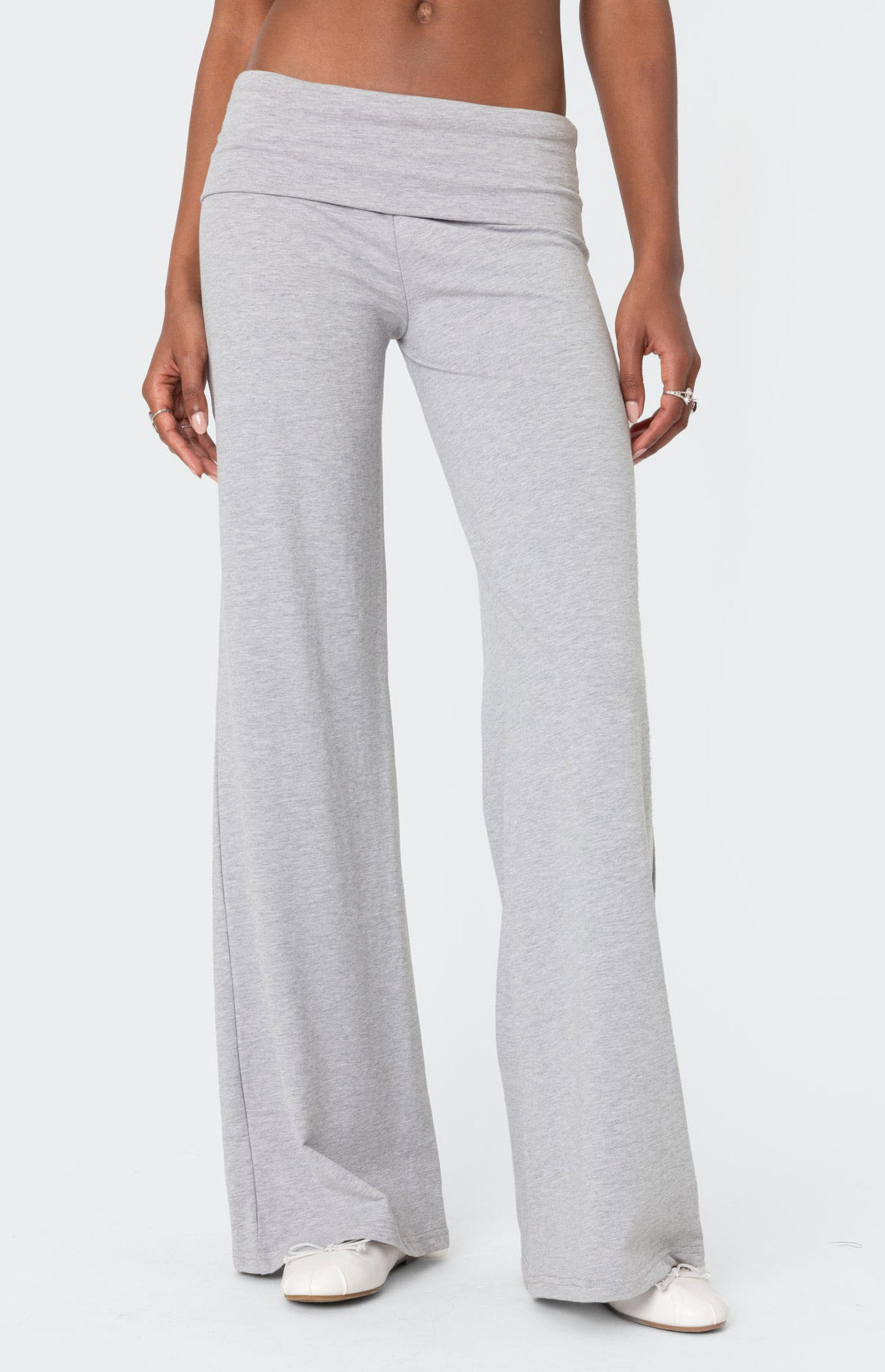 Edikted Wide Leg Fold Over Pants | PacSun