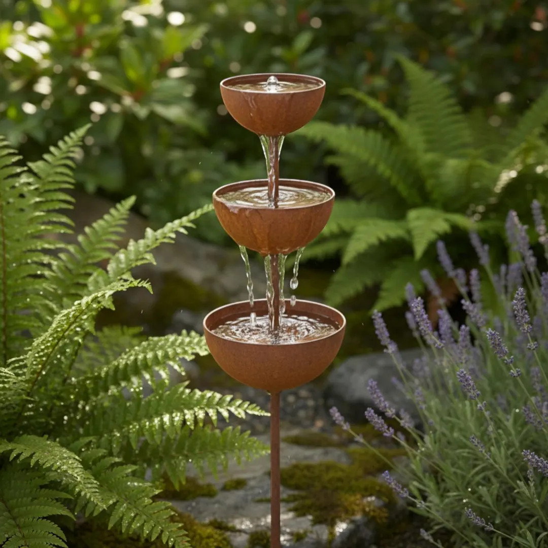 Bee Butterfly Water Station Garden Stake, Metal Bird Bath Feeder Outdoor Patio Decor | Etsy (Global)