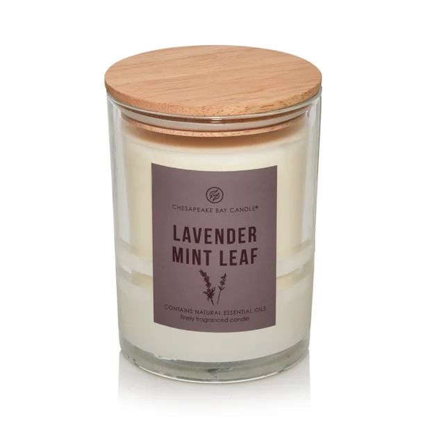 Chesapeake Bay Candle Minimalist Collection Lavender Mint Leaf - 8oz Half-Frosted Jar Candle | Walmart (US)