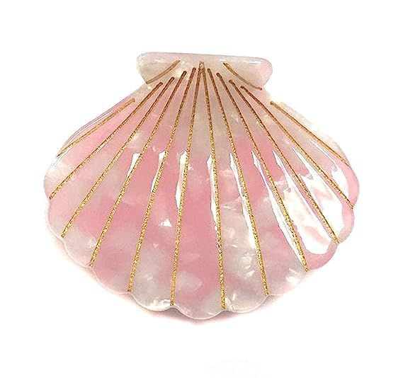 Shell Jaw Clip Hair Claw Clip Clamps Resin Hair Clips Marble Pattern Hairpins Hair Accessories fo... | Amazon (US)