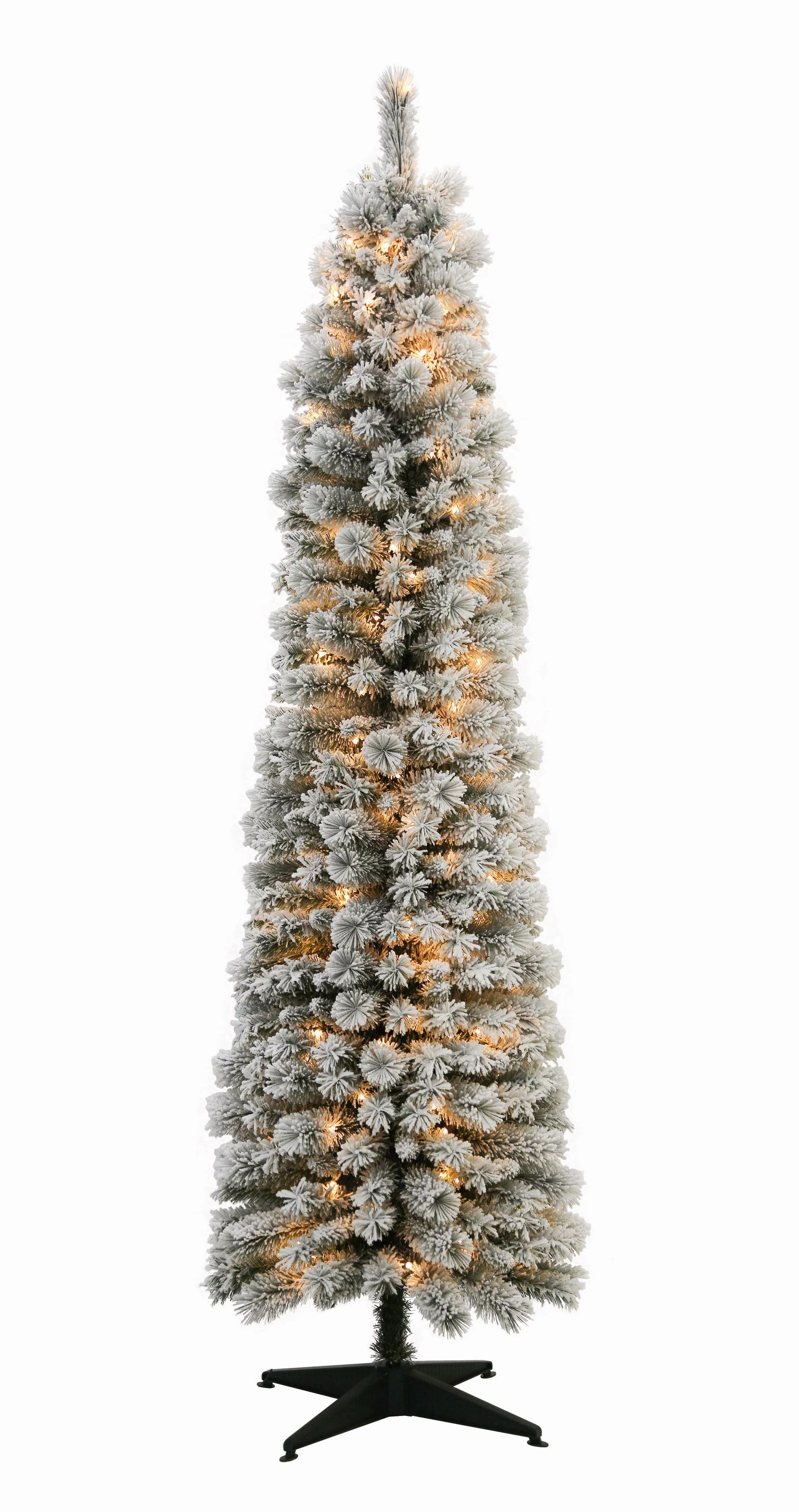 Holiday Time Pre-Lit Snow-Flocked Colorado Artificial Christmas Tree, 7', Warm White LED - Walmar... | Walmart (US)