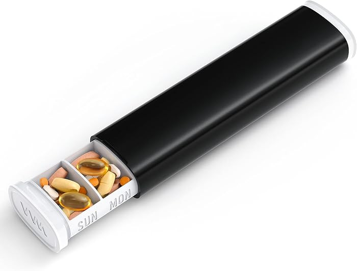 Amazon.com: VVM Weekly Pill Organizer 7 Day, Daily Pill Box, Arthritis-Friendly Travel Pill Case,... | Amazon (US)