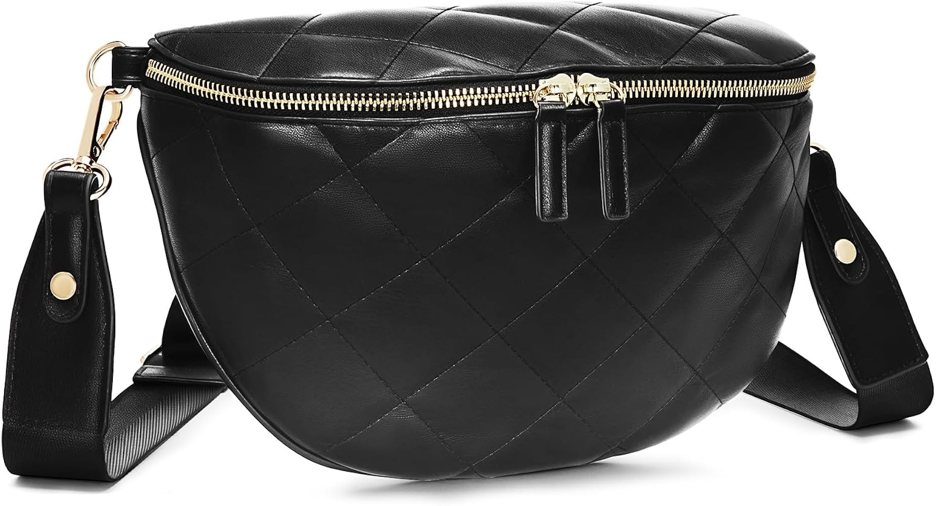 molshine Women's Quilted Crossbody Bum Bags, Trendy Puffer Belt Sling Bag Shoulder Bag Waist Pack... | Amazon (US)