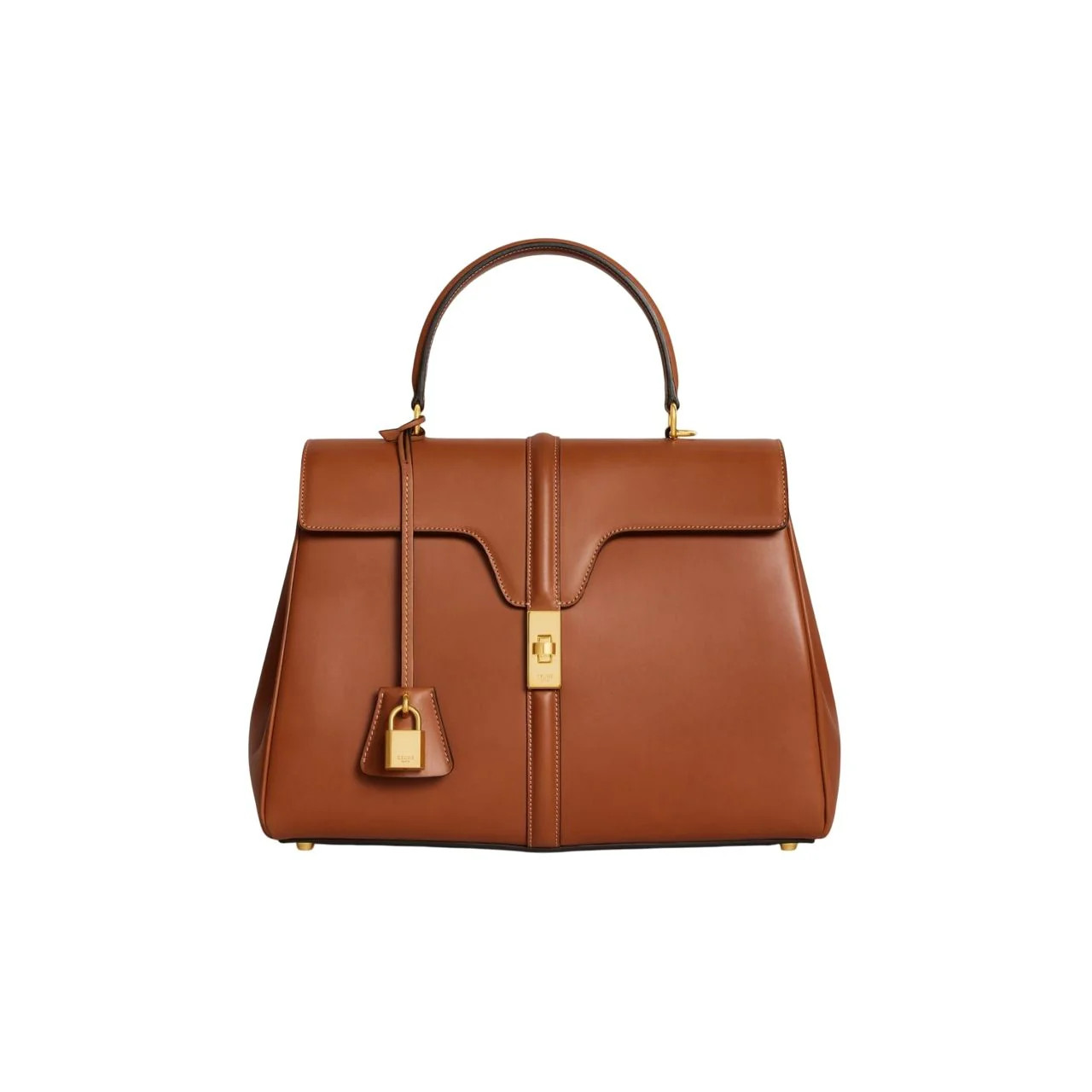 Celine Women's 16 Classique Bag In Natural Calfskin in 03Tn | 187373BF9.03TN | LOZURI