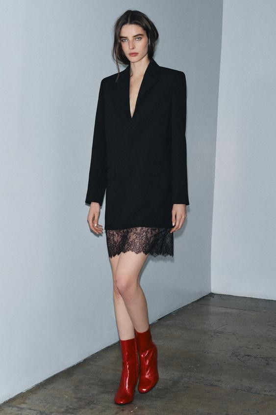 ZW COLLECTION LIMITED EDITION LACE BLAZER DRESS | Zara US