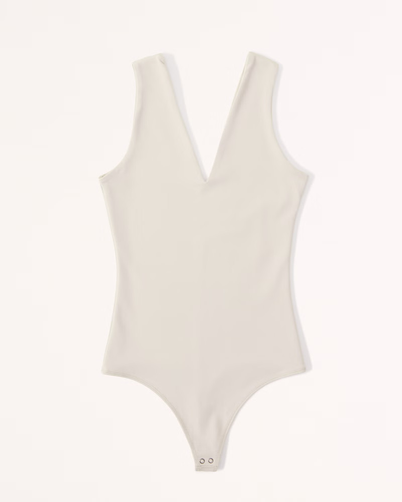 Seamless Fabric V-Neck Bodysuit | Abercrombie & Fitch (US)