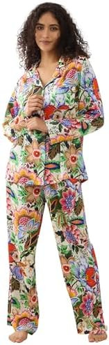 Womens Pajamas Set 2 Piece Long Sleeve Sleepwear Button Down Pjs Lounge Set Nightwear with Pocket... | Amazon (US)