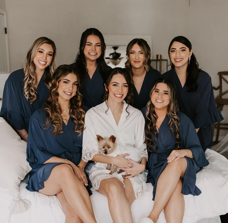 Wedding Bridesmaid Robes | Bridesmaid Gifts | Bridal Party Robes |Personalized Wedding Bridal Rob... | Etsy (US)