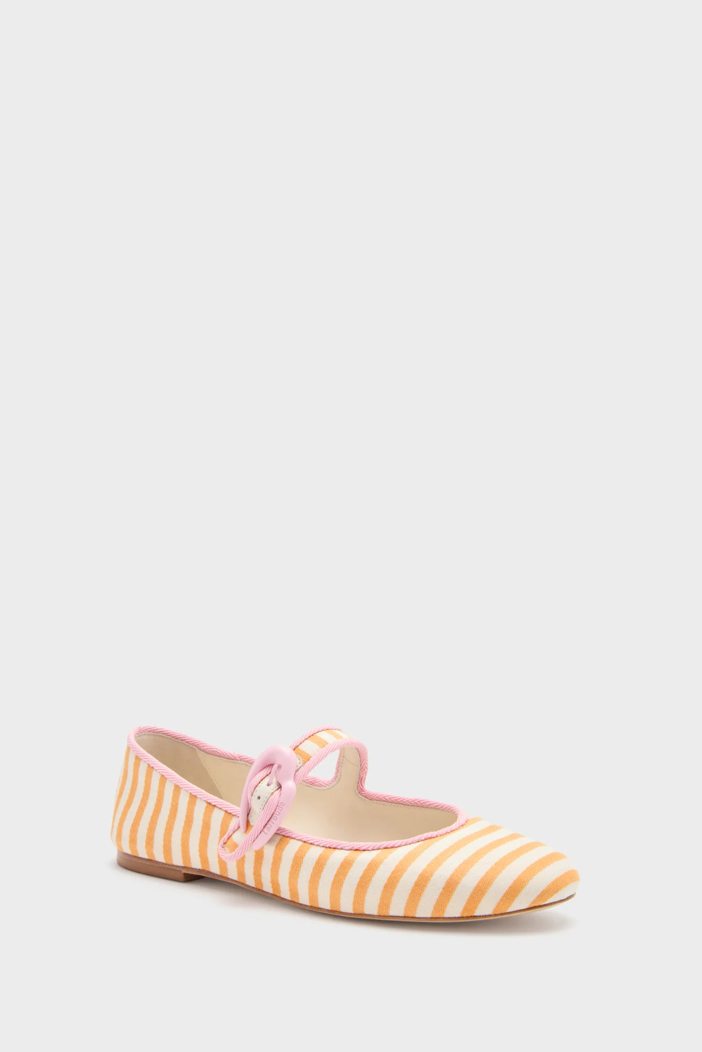 Marigold and Natural Striped Verona Ballet Flats | Tuckernuck (US)