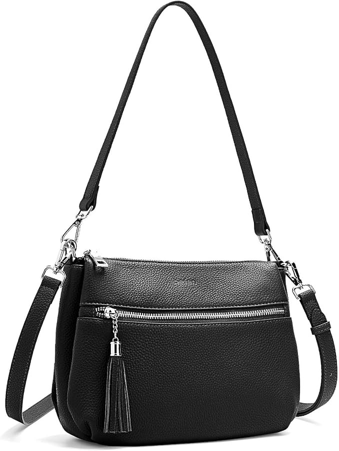 befen Genuine Leather Crossbody Hobo Purses for Women, Ladies Shoulder Bags Handbags with 2 Shoul... | Amazon (US)
