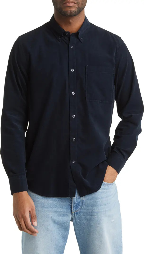 NN07 Arne 5723 Cotton Corduroy Button-Down Shirt | Nordstrom | Nordstrom