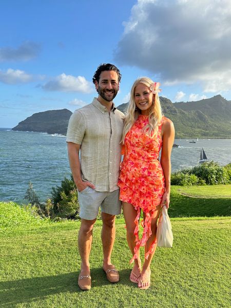 Hawaii Dinner Outfit 🌺🌺🌺
Small in dress. Shoes true to size. Amazon bag.

Linking Cort’s outfit too.

#kathleenpost #hawaii #dinneroutfit #resortwear

#LTKmens #LTKtravel #LTKstyletip