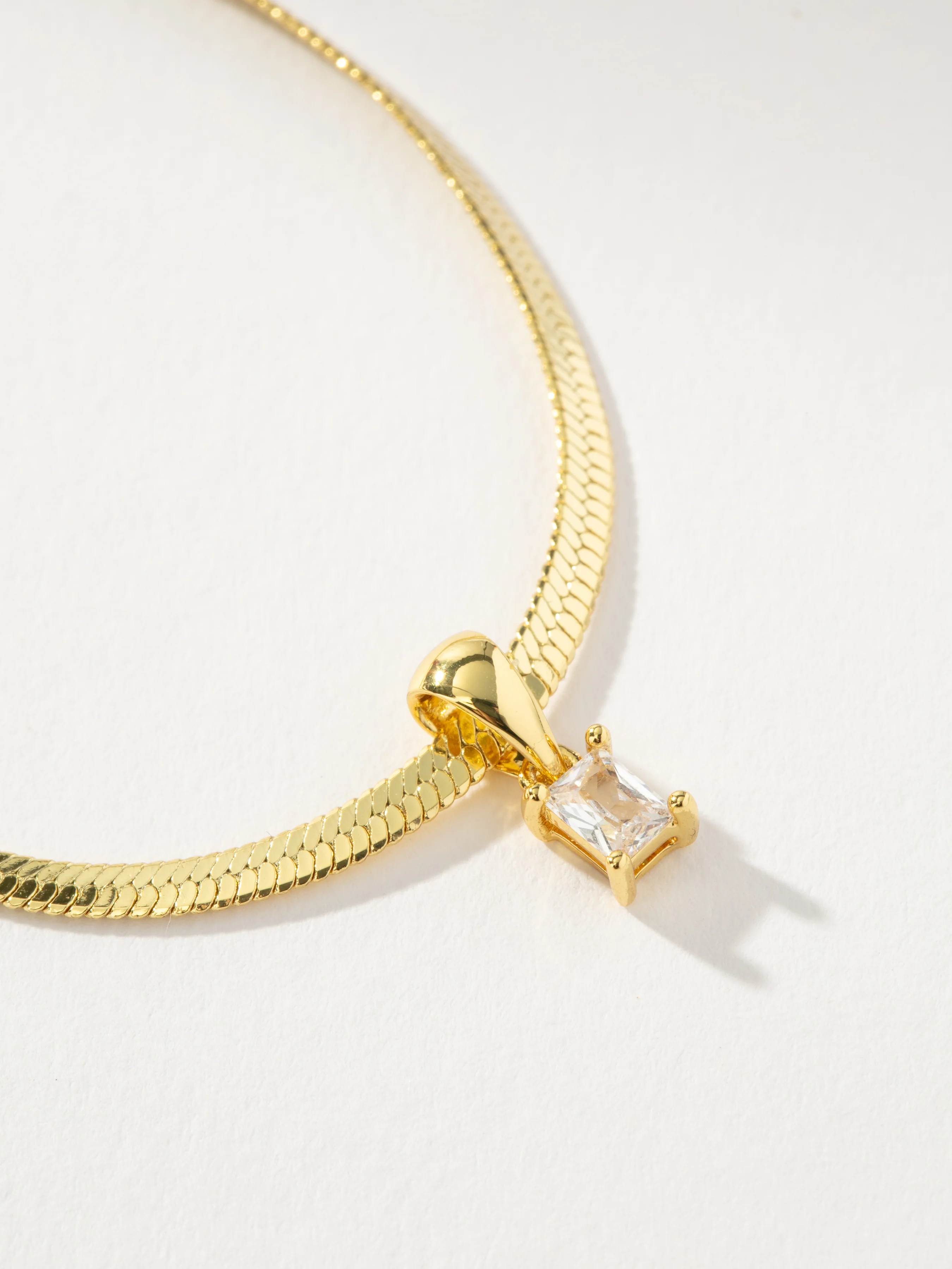 Gold Work It Pendant and Herringbone Chain Necklace | Uncommon James | Uncommon James