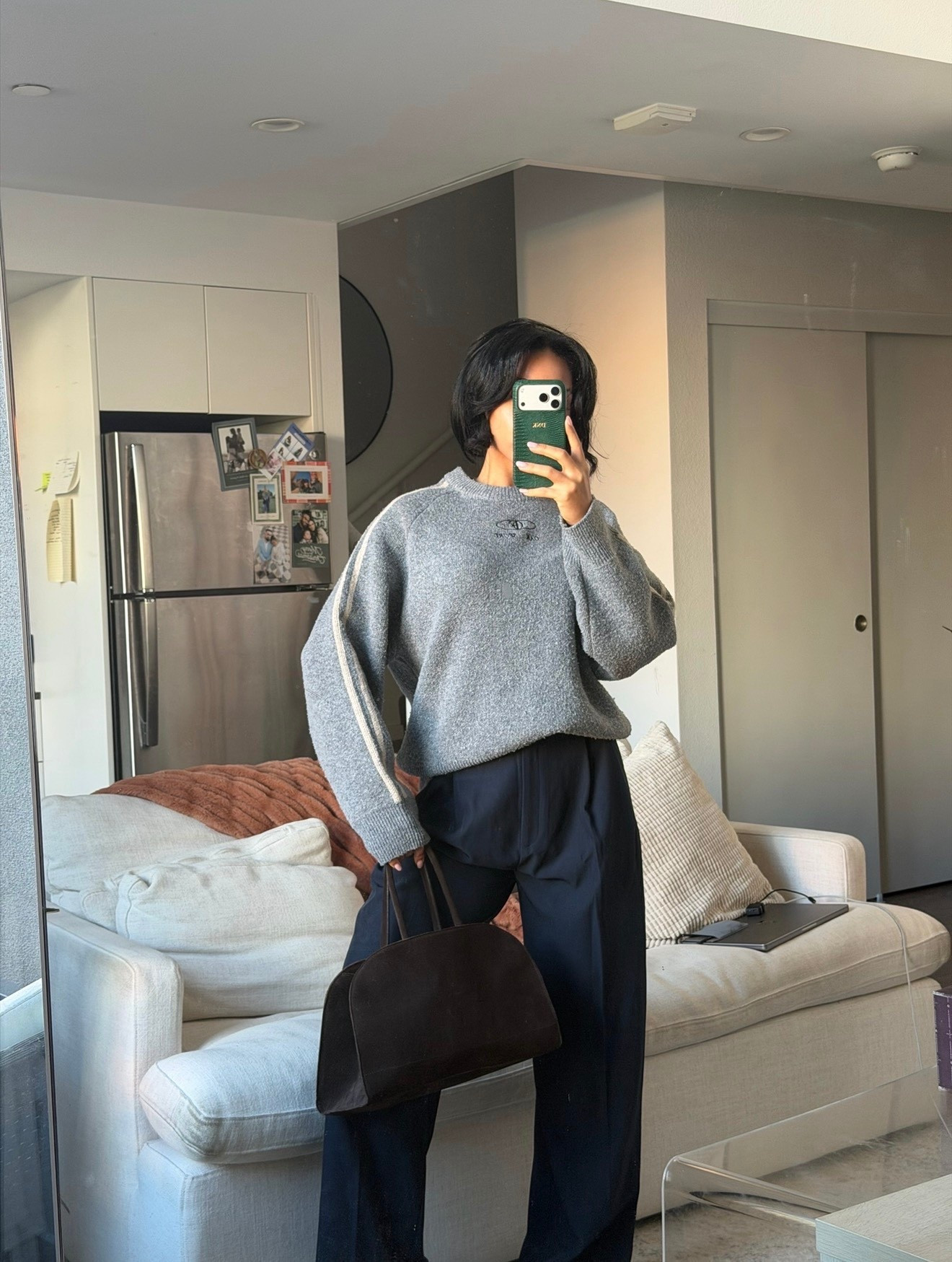 Comfy + chic OOTD 🤍🔗 Pants are from Reona and bag is ASOS but unavailable on LTK! Linked similar! 

#LTKFindsUnder50 #LTKootd #LTKFindsUnder100
