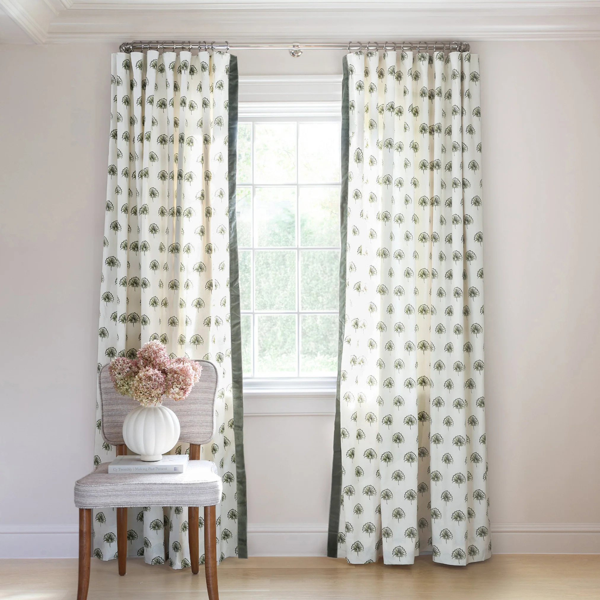 Green Floral Curtains - Pepper Home | Pepper