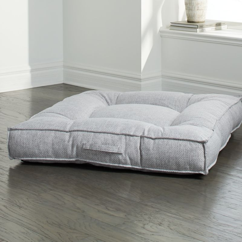 Piazza Extra-Large Allumina Tufted Dog Bed + Reviews | Crate & Barrel | Crate & Barrel