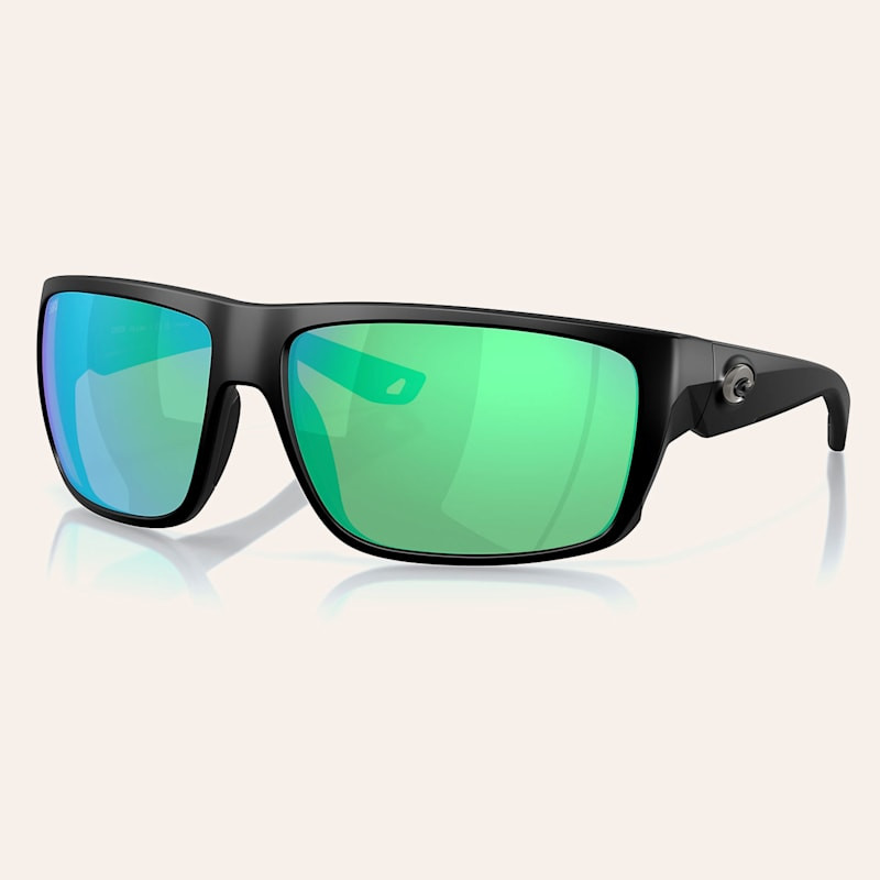 Costa Men's Black Frame Green Mirror Polarized Sunglasses | Cavender's