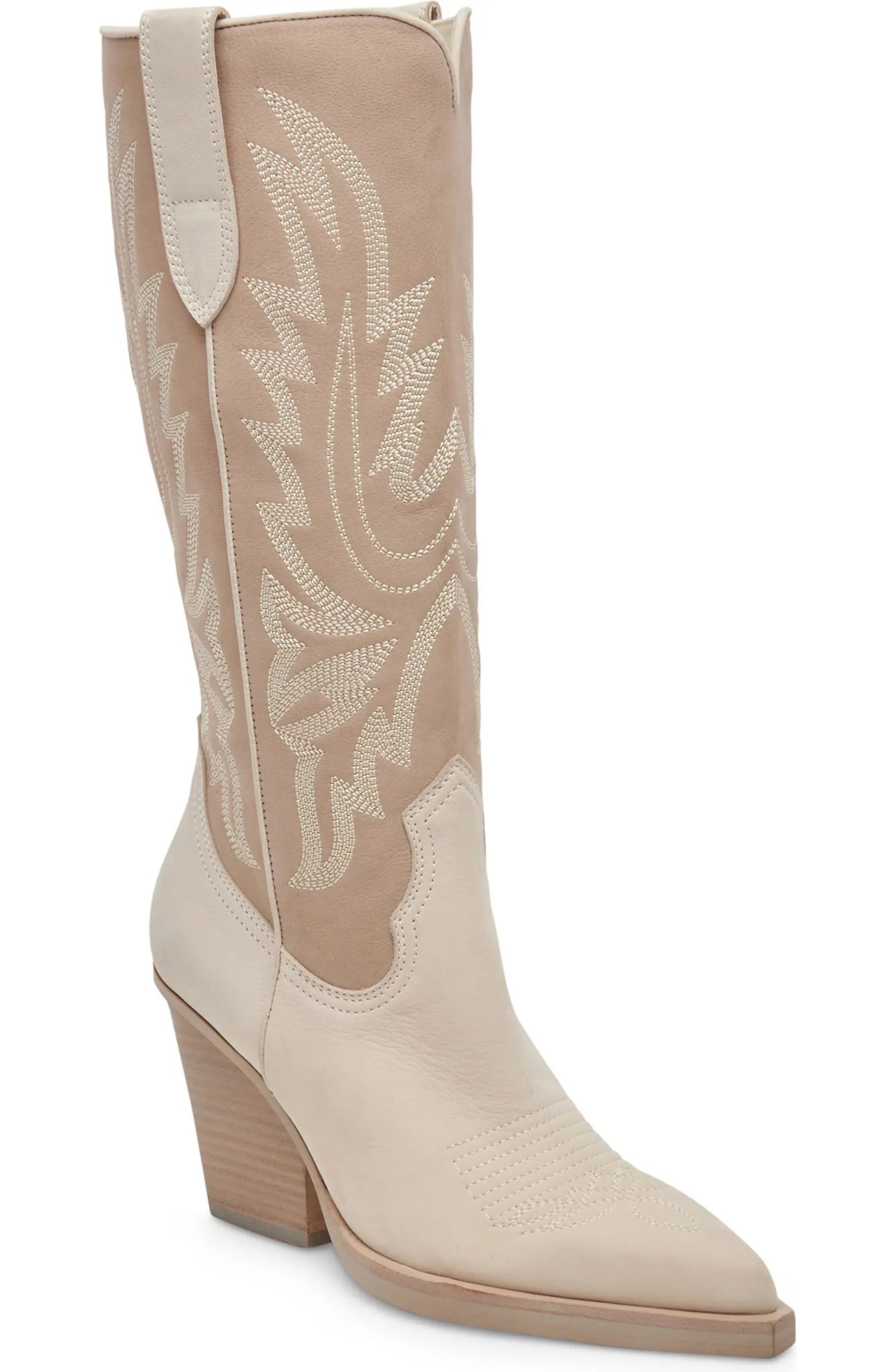 Blanch Knee High Western Boot (Women) | Nordstrom