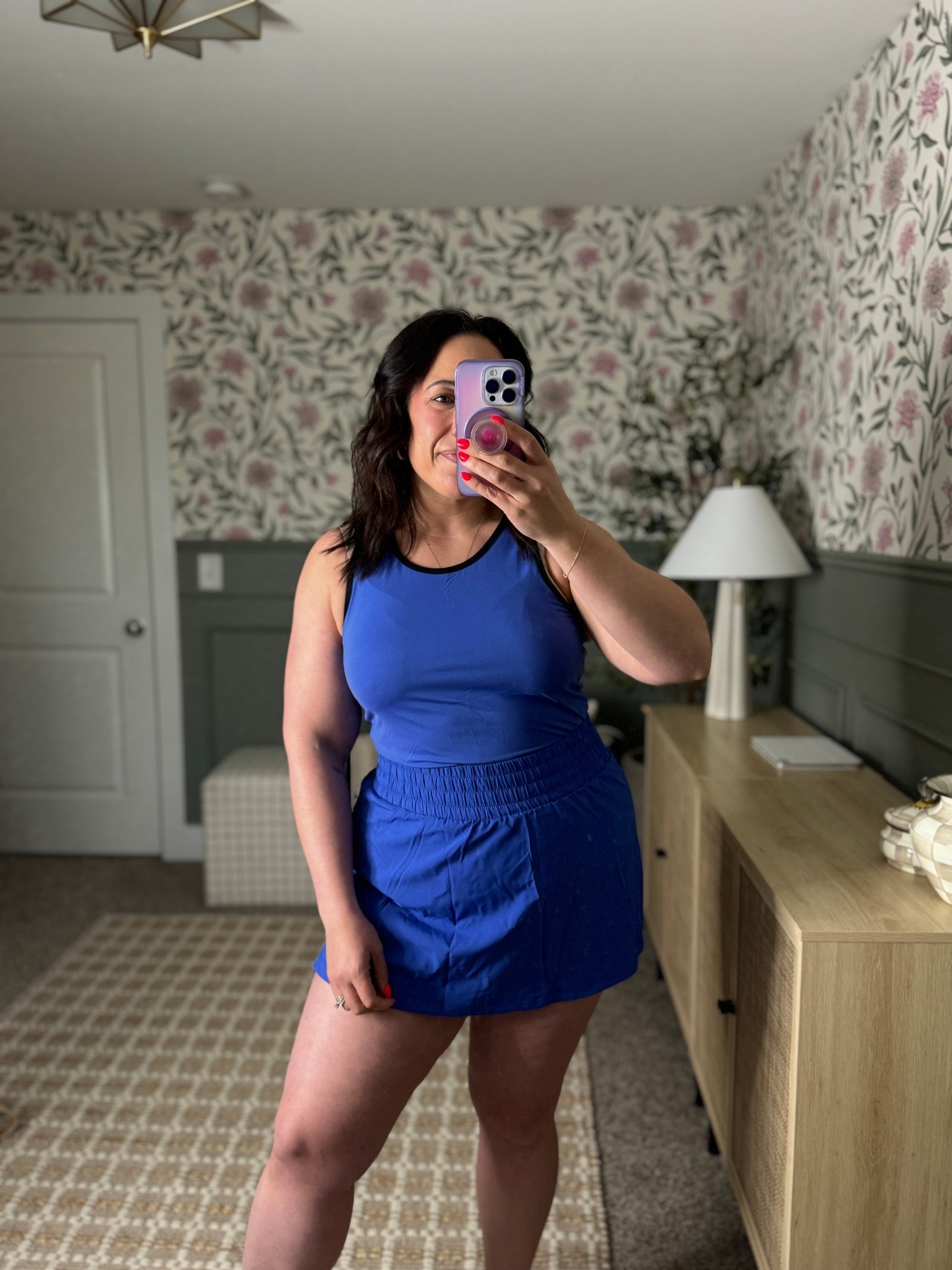 Living for this color! So beautiful and perfect outfit for taking family walks!

Size large in top and bottom 💙🦋 

#LTKFindsUnder100 #LTKMidsize #LTKFindsUnder50