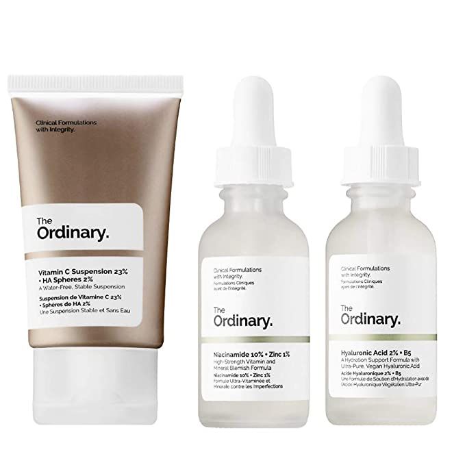 The Ordinary Facial Treatment Set! Includes Vitamin C Cream, Hyaluronic Acid Serum and Niacinamid... | Amazon (US)