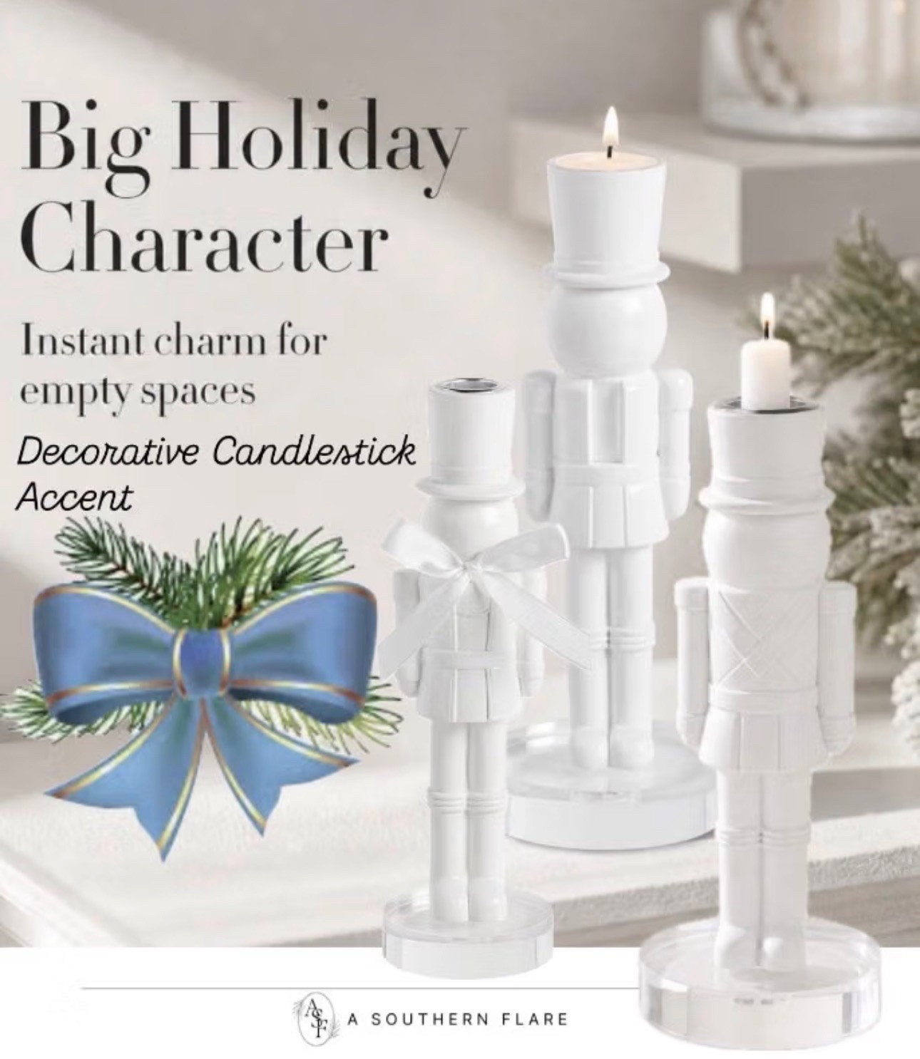 Add a touch of holiday charm with these adorable nutcracker candlesticks! Perfect for your seasonal decor. #HolidayDecor #NutcrackerCandlesticks / holiday Decor
