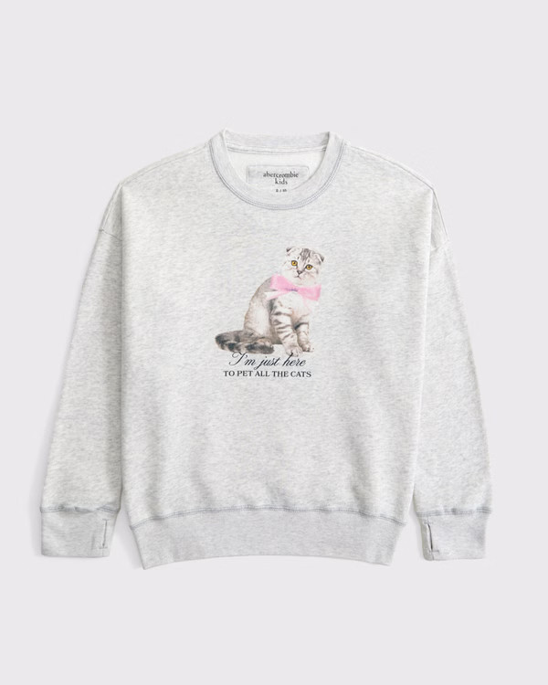 legging-friendly graphic crew sweatshirt | Abercrombie & Fitch (US)