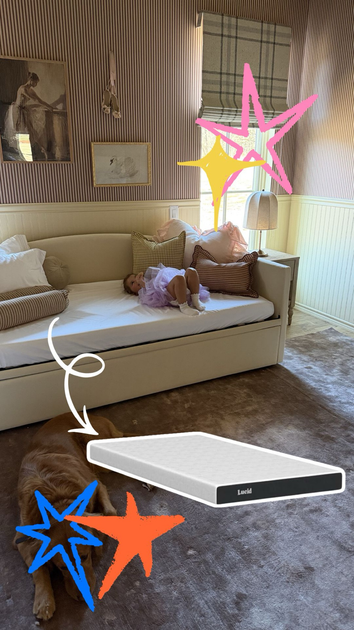Get so many ?s about the mattress we got for Vivi’s trundle bed!! This lucid one is from Amazon & we got 2 for both sides of the trundle!!🛏️☁️

Dressupbuttercup.com #dressupbuttercup #dederaad 


#LTKKids #LTKmorningroutine #LTKHome
