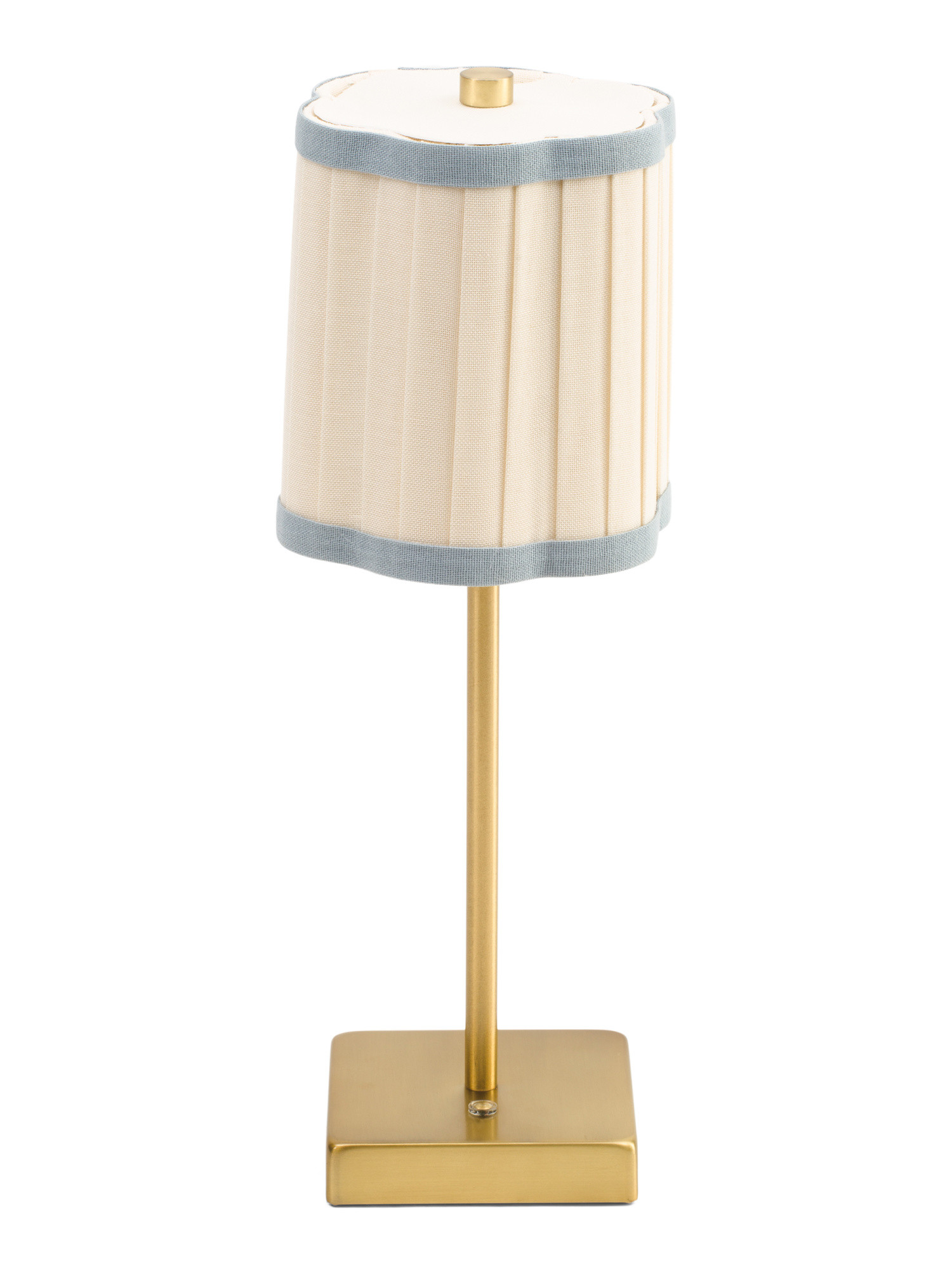 15x5.5 Rechargeable Lamp With Fluted Trimmed Lampshade | Lighting | Marshalls | Marshalls