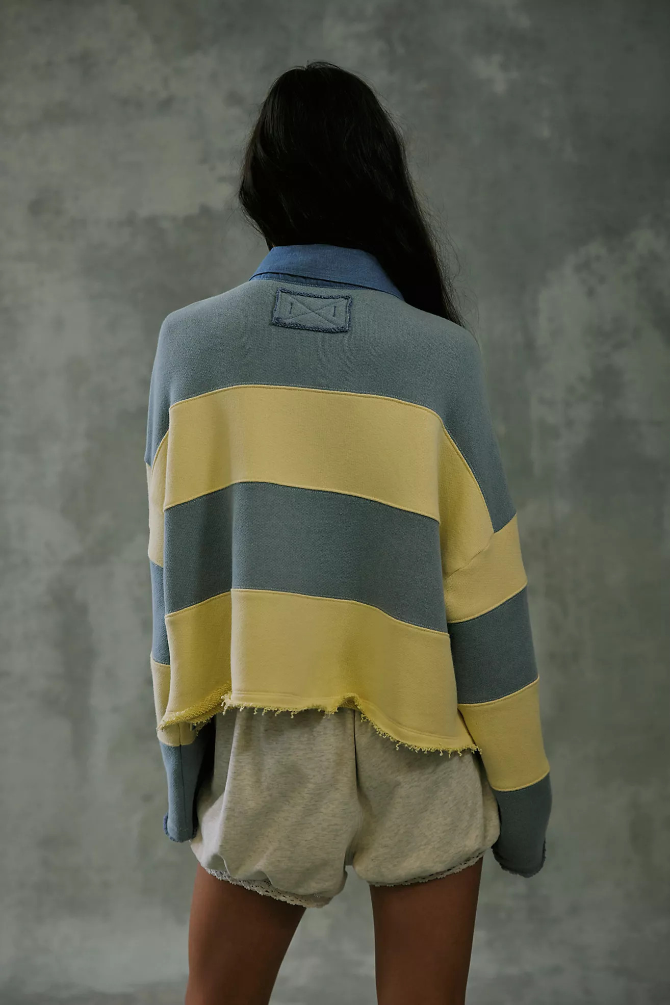 We The Free Bubble Gum Rugby Sweatshirt | Free People (Global - UK&FR Excluded)