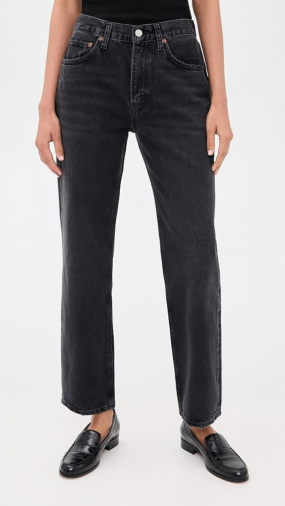 90's Pinch Waist High Rise Straight Jeans | Shopbop