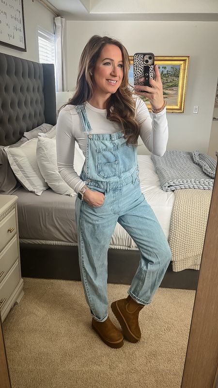 My favorite overalls and cozy boots!

#LTKover40