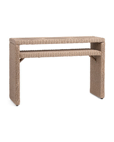 47.25x32 Wicker Console Table | Furniture & Lighting | Marshalls | Marshalls