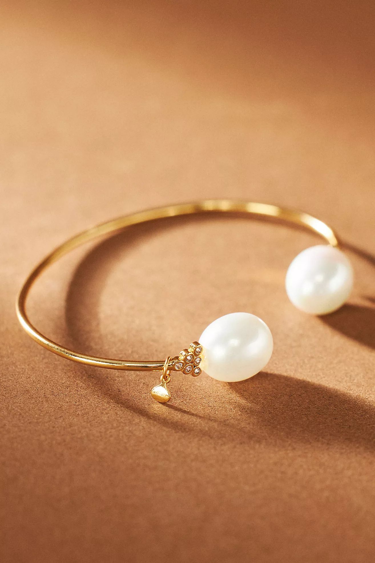 Double-Pearl Cuff Bracelet | Anthropologie (US)