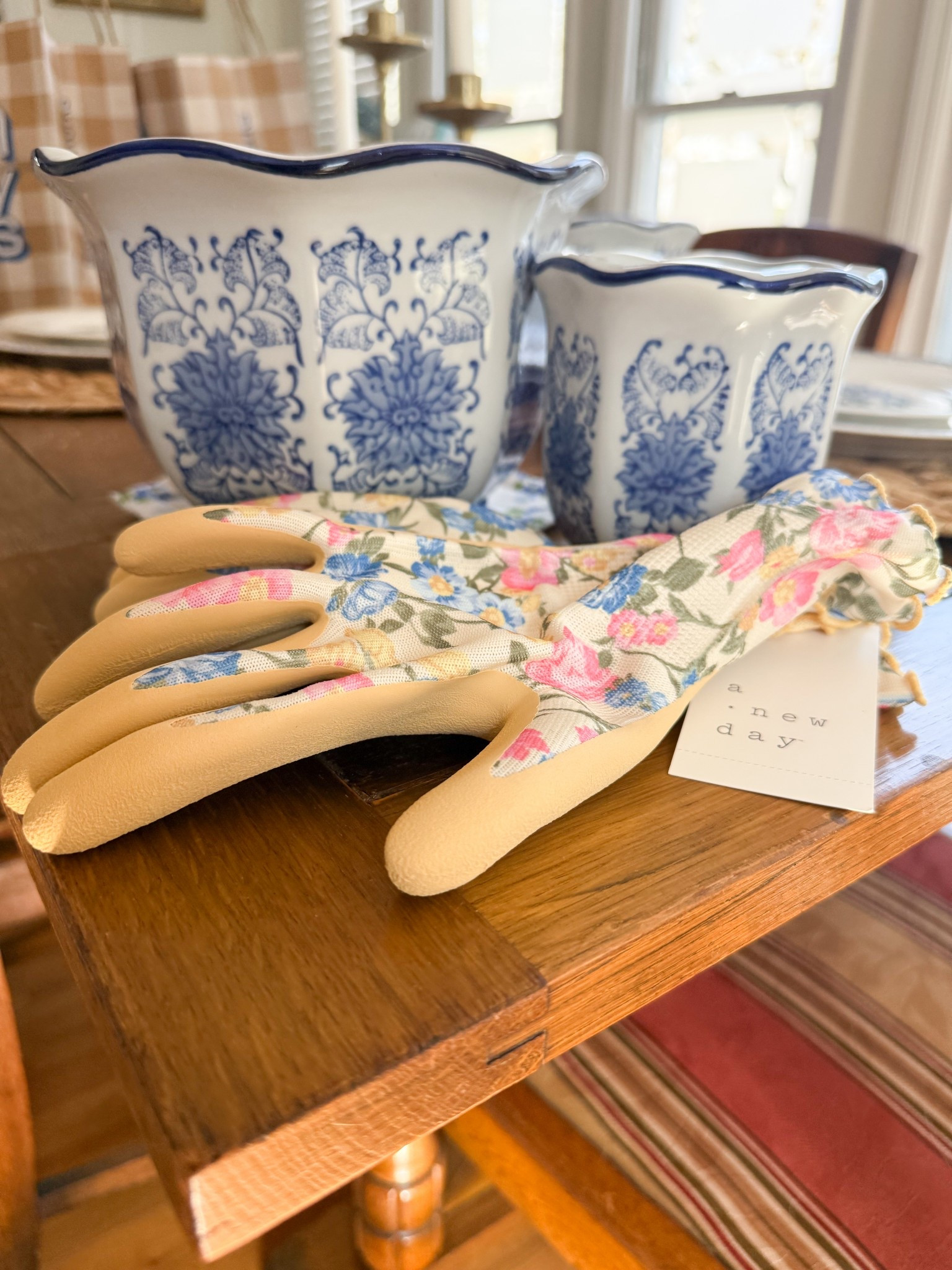Spring is nearly here! I love wearing these pretty little gloves while I’m doing yardwork. I got them at Target and they have the prettiest print. I bought these Chinoiserie pots on Amazon for my indoor plants. In my video you see me using these claws to pick up leaves. They are so helpful with the process. 

#LTKSeasonal #LTKHome