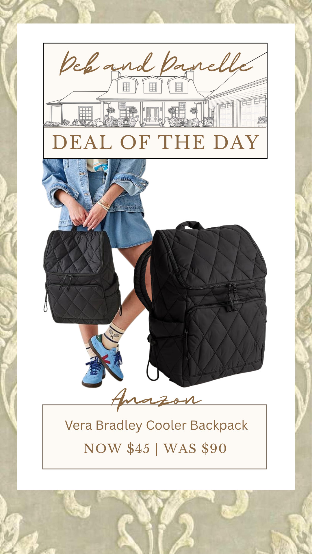 I love Vera Bradley's solid color options. There is currently a great deal on their cooler backpack in both the solid black and green colors.  

 #LTKSeasonal #LTKSaleAlert