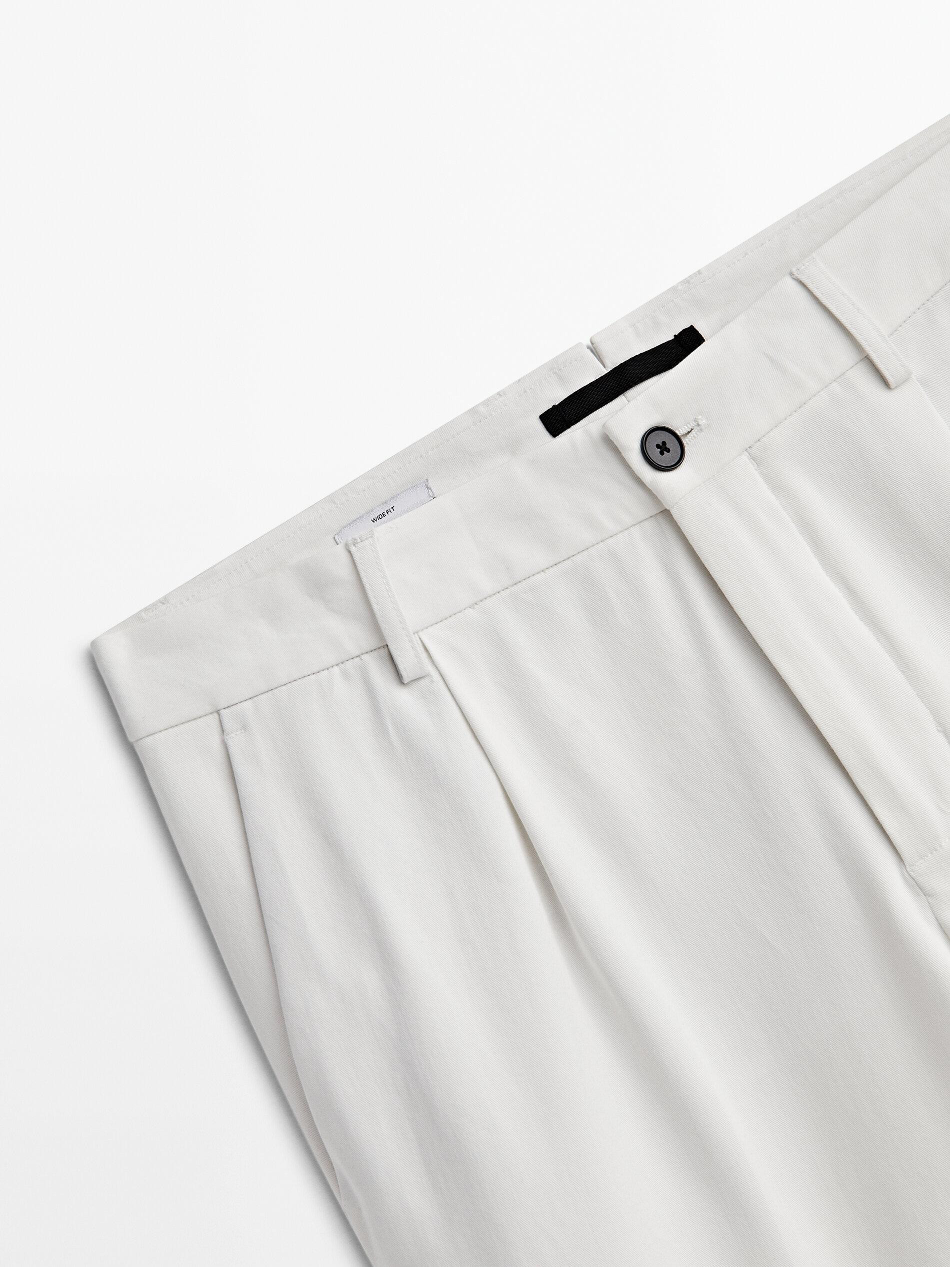 Bundfaltenhose im Wide-Fit - Studio | Massimo Dutti DE