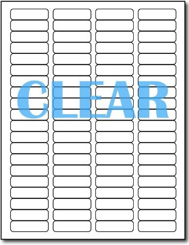 Crystal Clear Return Address Labels for Laser Printers - 1/2" x 1 3/4" - 80 per Sheet - 800 Label... | Amazon (US)