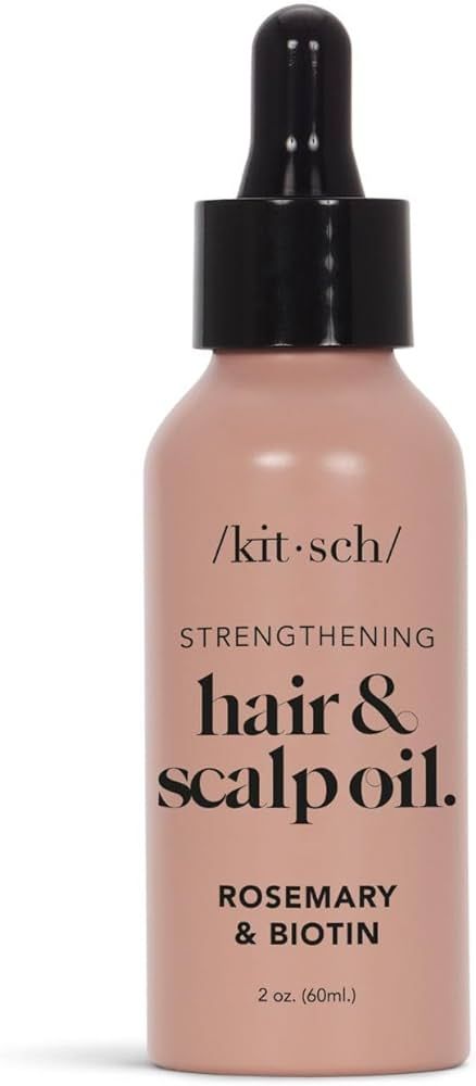 Kitsch Rosemary Oil for Hair Growth & Healthy Scalp, Pre Wash Scalp & Hair Oil Infused with Bioti... | Amazon (US)